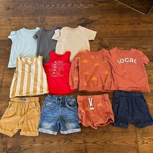 Boys 3T lot of 11 items, mostly Little Co, cat & Jack and one kid wild tank